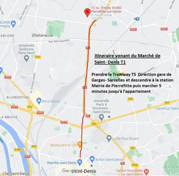 Studio Renove D'Exception Aux Portes De Paris ! Pierrefitte-sur-Seine Buitenkant foto
